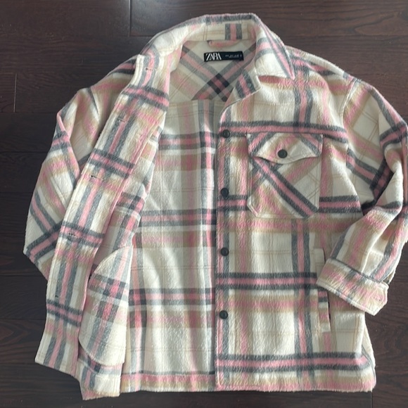 Zara plaid jacket size small - Picture 3 of 3